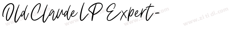 Old Claude LP Expert字体转换